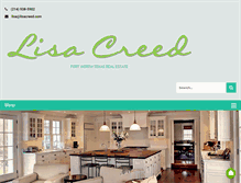 Tablet Screenshot of lisacreed.com